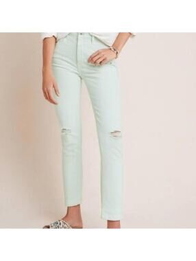 Anthropologie Pilcro and the Letterpress Mint High Rise Slim Jeans 31 NWT